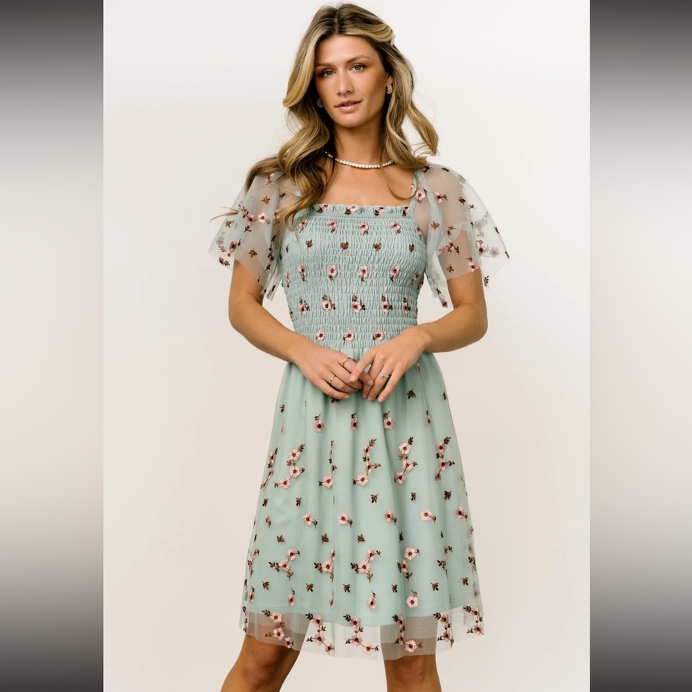 Sage green dress